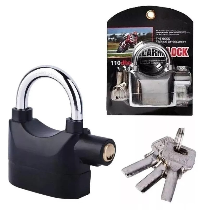🔐CANDADO CON ALARMA PARA MOTO🔐